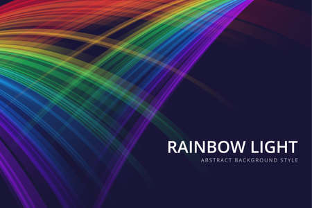Abstract curve rainbow motion lightのイラスト素材