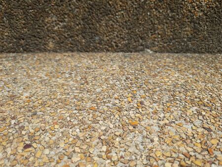 pebbles concrete rock stone floor background textureの写真素材