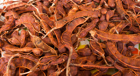 Ripe tamarind fruit の写真素材