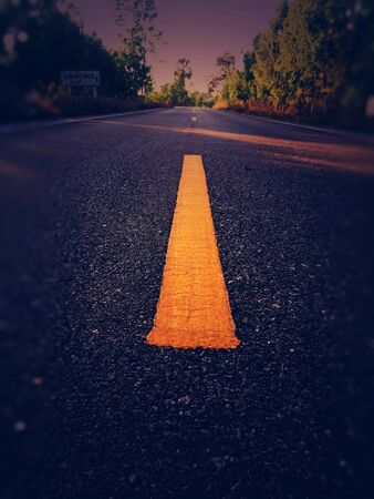 yellow lineの写真素材