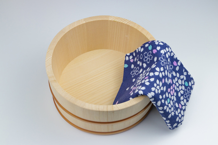 A wooden tubの写真素材