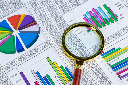 Graph business imageの写真素材
