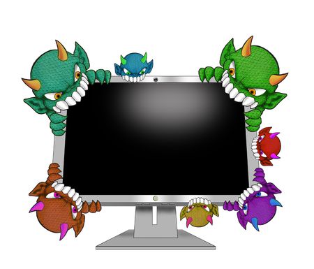 computer attack by variety of virusess