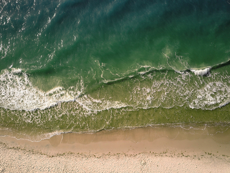 Turquiose sea coast line aerial viewの写真素材