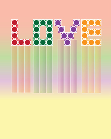 Love Colorful Wallpaperのイラスト素材