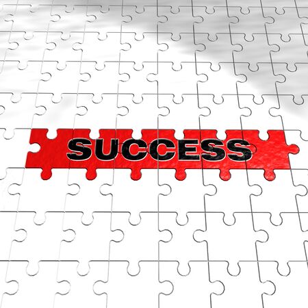 success puzzleの写真素材