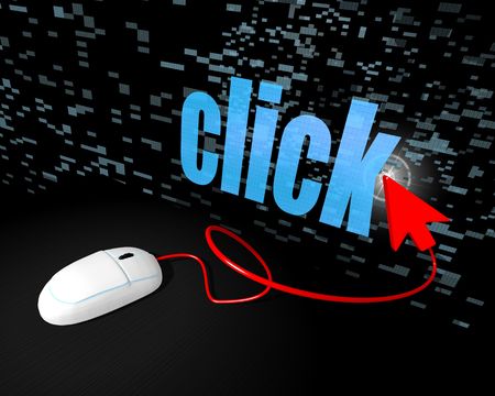 www click click hereの写真素材
