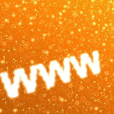 electronic www lights orangeの写真素材