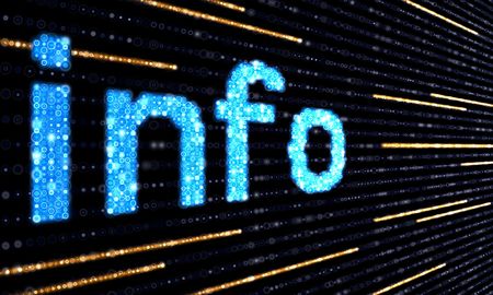 electronic informationの写真素材