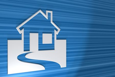 3d symbol homeの写真素材