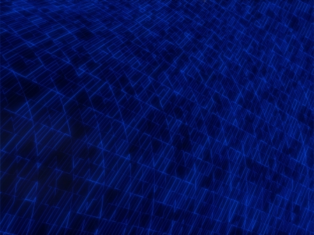 deep blue glow networkの写真素材