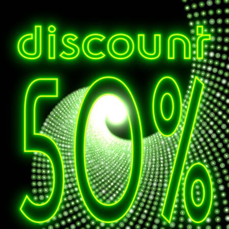 Neon green  electronic -50 disco effectの写真素材