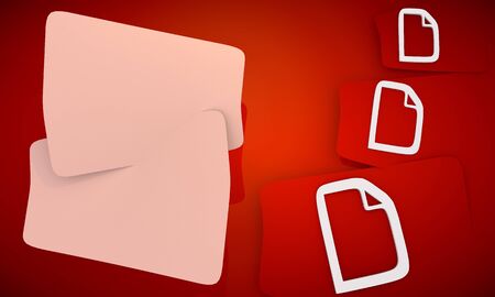 three file  icons  eon legant document backgroundの写真素材