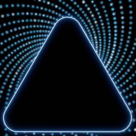 True Blue  electronic 3d graphic with beautiful triangle signの写真素材