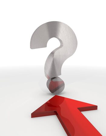 Red  3d graphic with  question mark  iconの写真素材