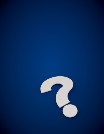 3D graphic classy question symbol in a modern backgroundの写真素材