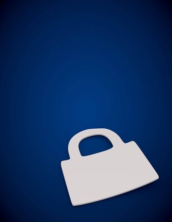 3D graphic secure symbol in a  stylish blue background.の写真素材