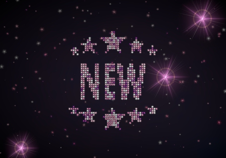 Black  glowing sell 3d graphic with glowing new symbol of glamour starsの写真素材