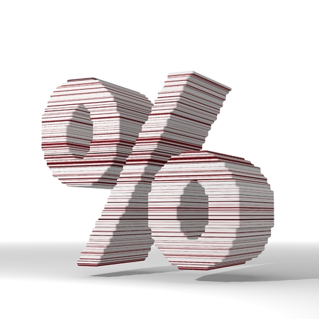 Mint cream  digital element 3d graphic with geometric percent symbol  with stylish 3d linesの写真素材