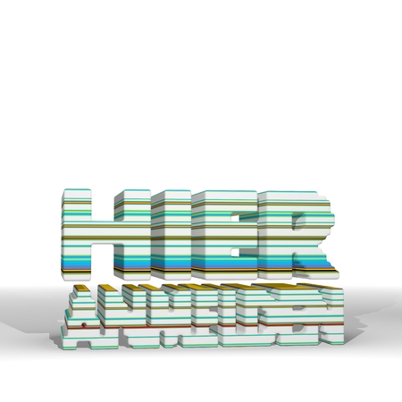 Mint cream  friendly register 3d graphic with virtual hier anmelden german for register symbol  with funny pattern <<<iconの写真素材