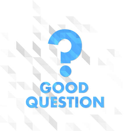 creative sign low poly of question isolated on trendy white triangle backgroundの写真素材