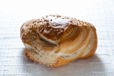 bread pastry on the tableの写真素材