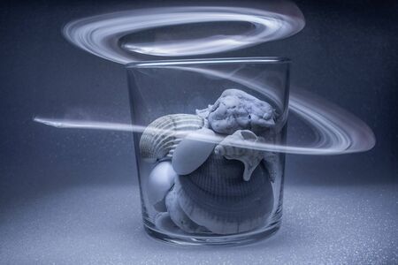 Moving light grayの写真素材