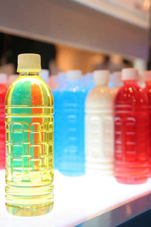 Plastic bottles in various colors