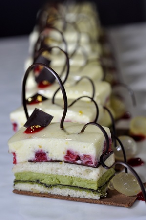 cake, dessert for cocktail party 