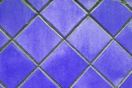 purple mosaic tiles floor の写真素材