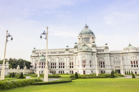 The Ananta Samakhom throne hall in thailandの写真素材