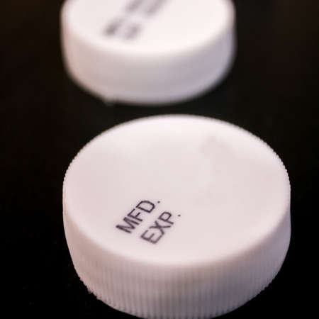 Bottle cap Top With Expiration Dateの写真素材