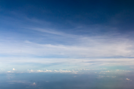 Blue sky with white clouds の写真素材