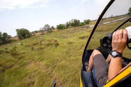 the desert of africa in the sunset with no water and very dryの写真素材