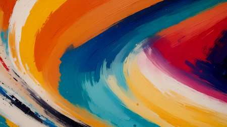 Abstract acrylic paint brushstrokes. Colorful background for your design.