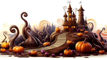 Enhance your Halloween decorations with festive and colorful balloons that add vibrancy and joy to the celebration.の素材