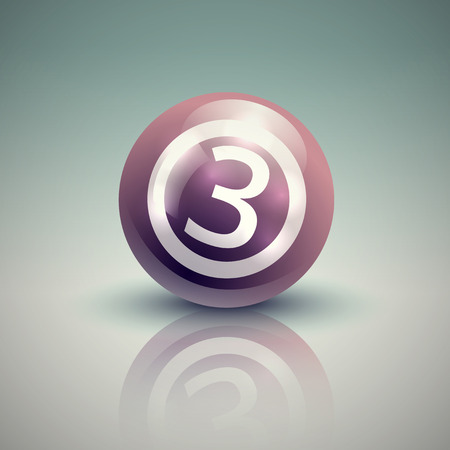 Lottery ball vector illustrationのイラスト素材