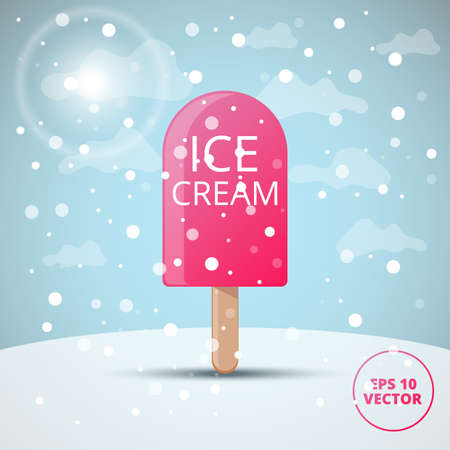Ice cream vector illustrationのイラスト素材