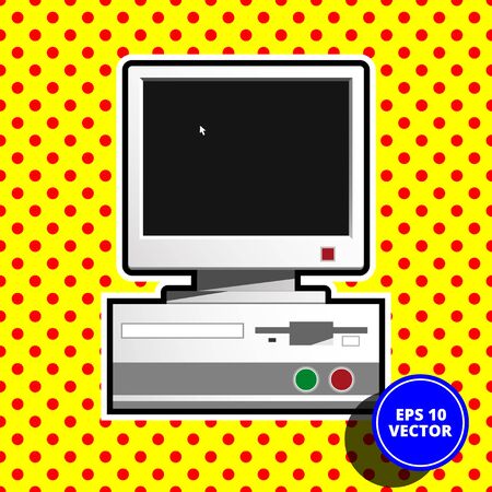 pop art computer vector illustrationのイラスト素材