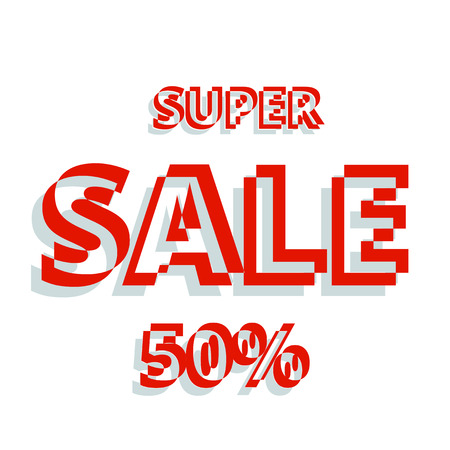 super sale vector illustrationのイラスト素材