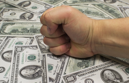 Power through the moneyの写真素材
