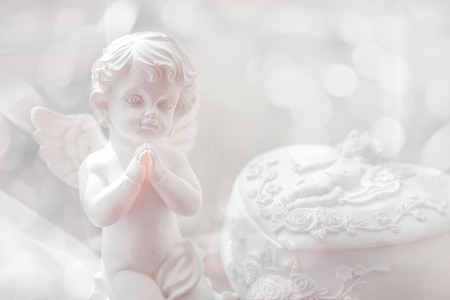 Baby angel statuetteの写真素材