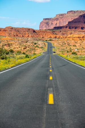 Road in Capitol Reef National Park, Utah, United States of Americaの写真素材