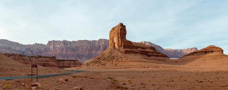 Panoramic view of the Capitol Reef National Park in United States of Americaの写真素材