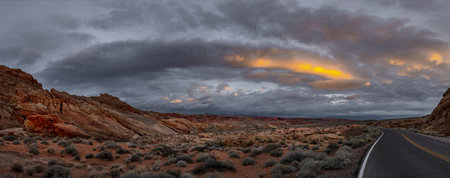 Panoramic view of Capitol Reef National Park in United States of Americaの写真素材