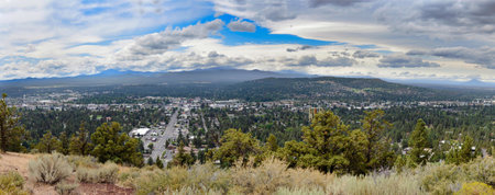 Panoramic view of Salt Lake City, Utah, USA.の写真素材