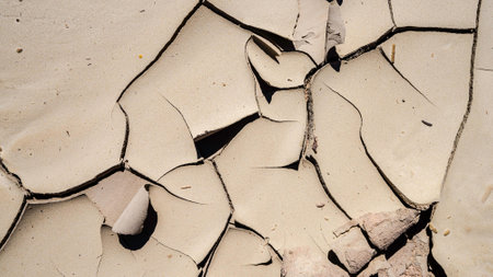Cracked dry soil texture. Abstract background and texture for design.の写真素材