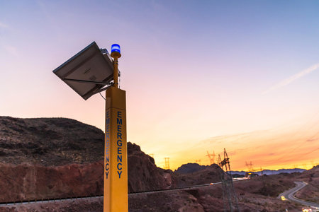 in Las Vegas, Nevada. The dam is currently under construction and one of the largest in the worldの写真素材
