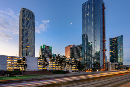 Downtown Los Angeles, California, United States of America at dusk.