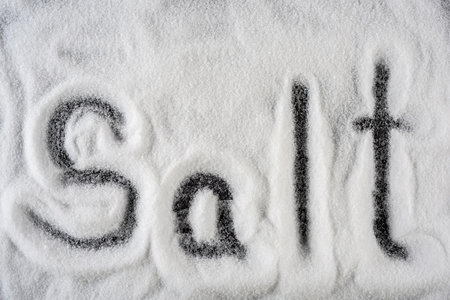 4K Image: Textured Coarse Sea Salt Background, Culinary Essentials